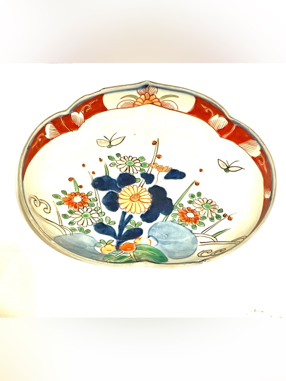 Japanese Imari Scalloped Dish